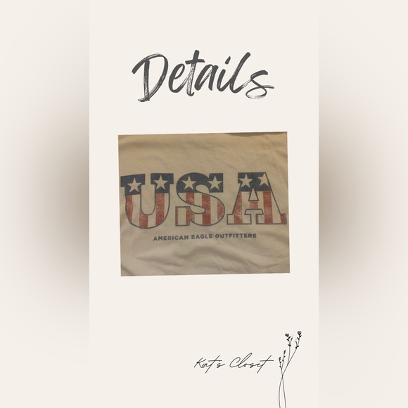 Vintage Unisex American Eagle USA T-shirt - Picture 2 of 4